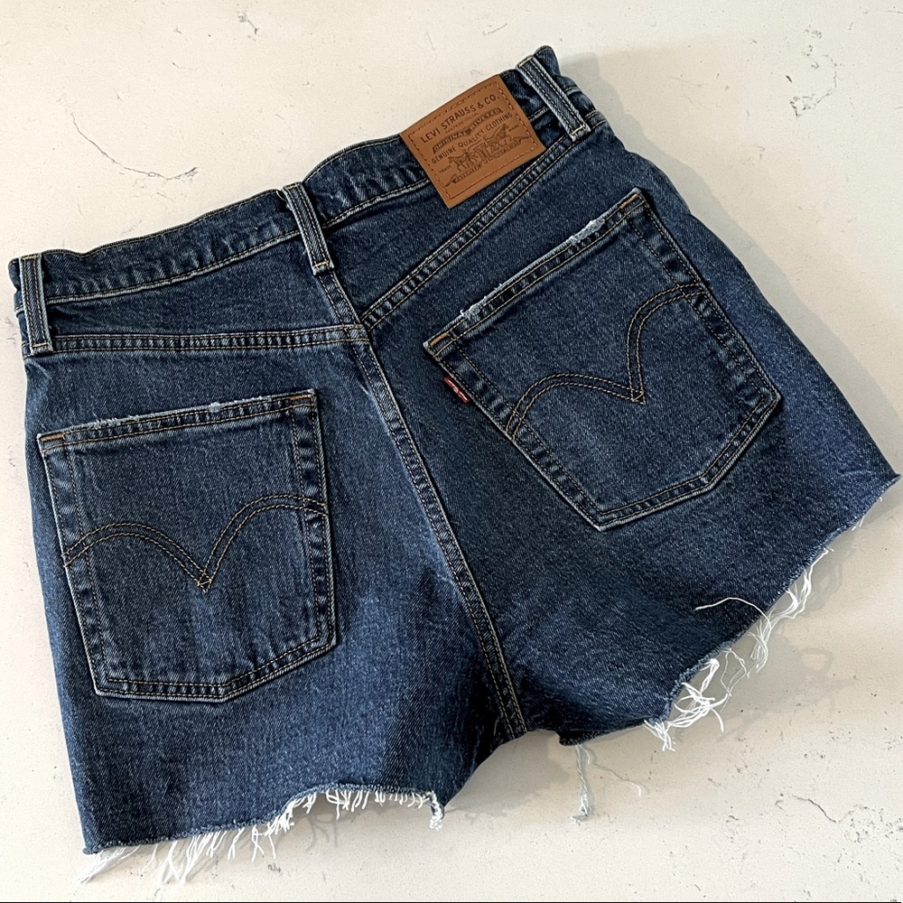 Levi’s denim ribcage shorts